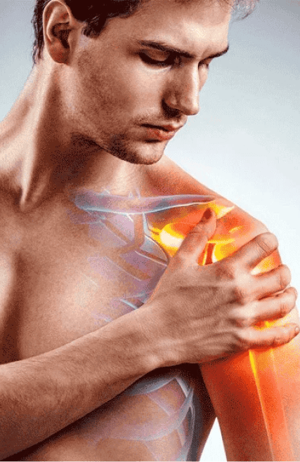 Paciente con dolor en el hombro